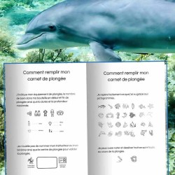 Premier Carnet de Plongée pour jeune plongeur open water PADI