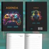 Agenda scolaire pour gamer / emploi du temps avec 1 page par jour