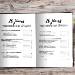 programme coaching en développement personnel , planning sur 20 jours pour se reconstruire et vaincre la déprime estime de soi
