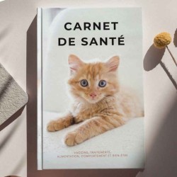 carnet de santé pour chat : vaccination, traitement, alimentaion, poinds, comportement