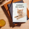 carnet de chat pour suivi santé : alimentation, poids, comportement , traitement , conseils