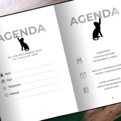 Agenda Scolaire  Chat 2025 2026  : 290 pages pour une année scolaire bien organisée | chaton mignon